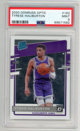 Tyrese Haliburton 2020 Donruss Optic #162 PSA 9