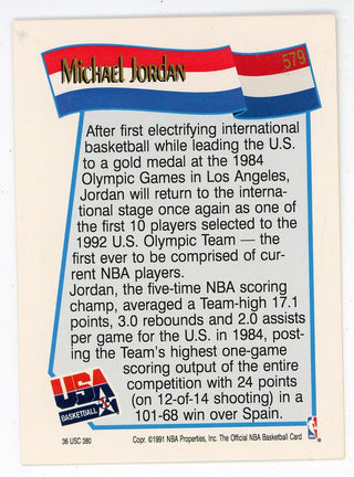 Michael Jordan USA Basketball NBA Hoops 1992 #579