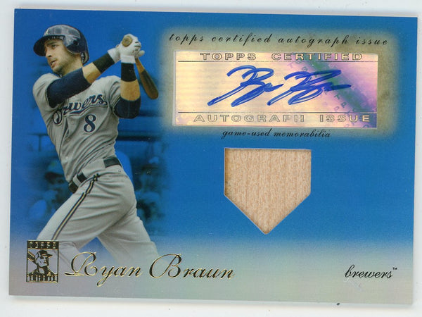 Ryan Braun 2009 Topps Tribute Autographed Bat Relic #TAR-RB2