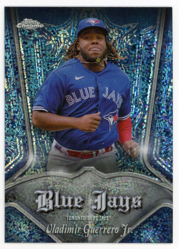 Vladimir Guerrero Jr 2022 Topps Chrome Blue Sparkle #P-13 Card