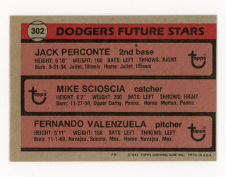 Dodgers Future Stars 1981 Topps #302 Card