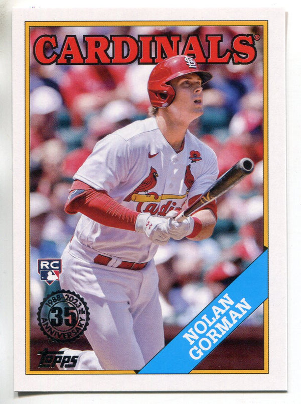 Nolan Gorman 2023 Topps Series One 35th Anniversary Rookie Card #T88-97