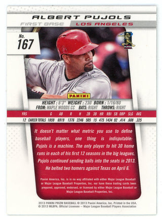 Albert Pujols 2013 Panini Prizm #167