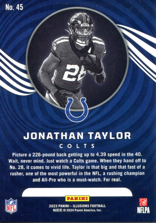 Jonathan Taylor 2023 Panini Illusions Card #45 #182/399