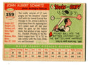 Johnny Schmitz 1955 Topps #159 Card