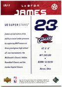 Lebron James Upper Deck 2003 UD Superstars