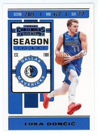 Luka Doncic 2019-20 Panini Contenders Season Ticket Card #73