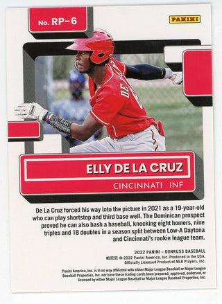 Elly De La Cruz 2022 Panini Donruss Rated Prospects #RP-6