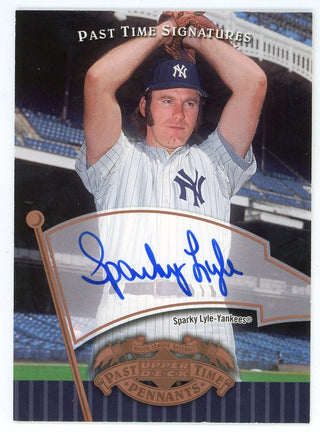 Sparky Lyle 2005 Upper Deck Autographed Past Time Signatures #SL