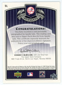 Sparky Lyle 2005 Upper Deck Autographed Past Time Signatures #SL