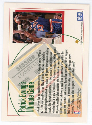 Patrick Ewing 1992 Skybox NBA Hoops His Ultimate Game Card