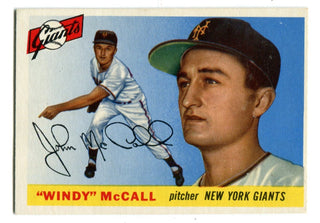 Windy McCall 1955 Topps #42 Card