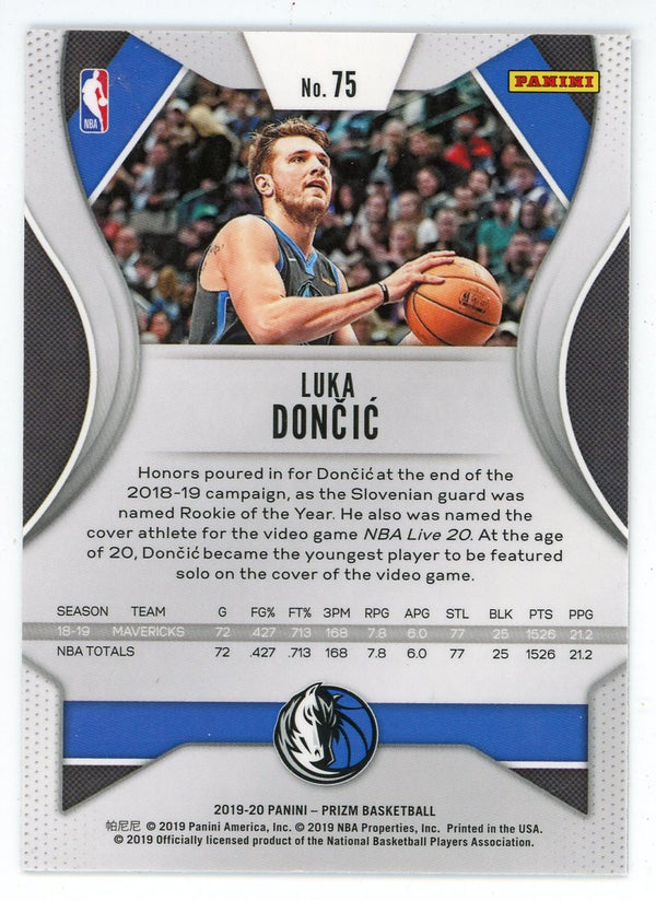 Luka Doncic 2019 Panini Prizm Card #75