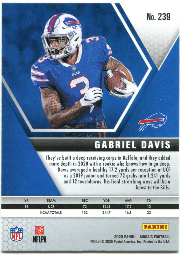 Gabriel Davis Panini Mosaic Rookie 2020