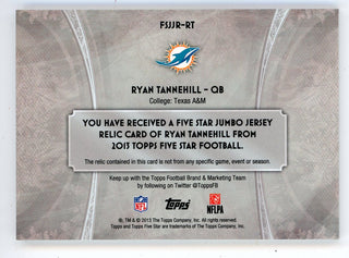 Ryan Tannehill 2013 Topps Five Star Patch Relic #FSJJR-RT