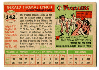 Jerry Lynch  1955 Topps #142 Card