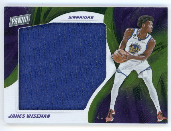 James Wiseman 2022-23 Panini Player of the Day Patch Relic #JW