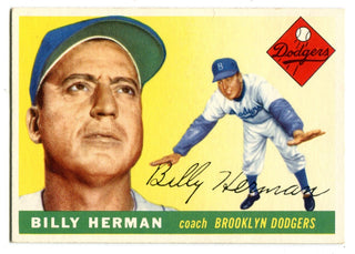 Billy Herman 1955 Topps #19 Card