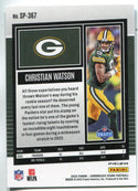 Christian Watson 2022 Panini Chronicles Score Silver Prizm Rookie Card #SP-367