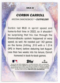 Corbin Carrol 2023 Topps Stars of MLB #SMLB-34 Card