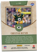 Christian Watson 2022 Panini Chronicles Legacy Silver Prizm Rookie Card #210