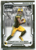 Christian Watson 2022 Panini Chronicles Playoff SSD Momentum Rookie Card