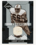 Larry Little 2008 Donruss Legend Game-Worn Jersey #153 Card 075/100