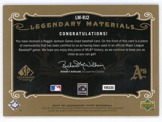 Reggie Jackson 2007 Upper Deck Legendary Materials Cuts Patch Relic #LM-RJ2