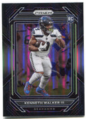 Kenneth Walker III 2022 Panini Chronicles Prizm Black Silver Rookie Card