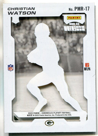 Christian Watson 2022 Panini Chronicles Playoff SSD Momentum Rookie Card