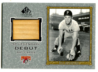 Bill Mazeroski 2001 Upper Deck SP Legendary Debut Bat Cards #DBM