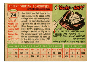 Bob Borkowski 1955 Topps #74 Card