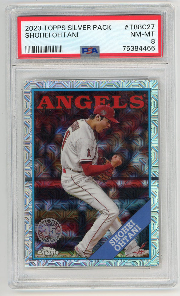 Shohei Ohtani 2023 Topps Silver Pack #T88C27 PSA 8