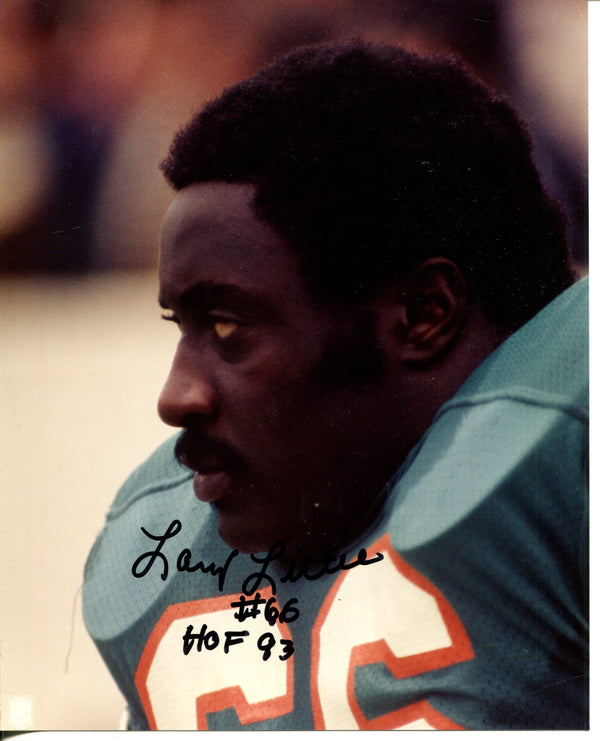 Larry Little Autographed 8x10 Photo