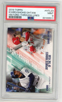 Ichiro/Shohei Ohtani 2019 Topps Historic Through-Lines #HTL23 PSA 9