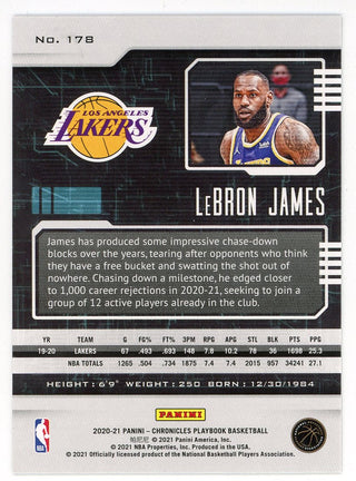 LeBron James 2020-21 Panini Chronicles Playbook #178