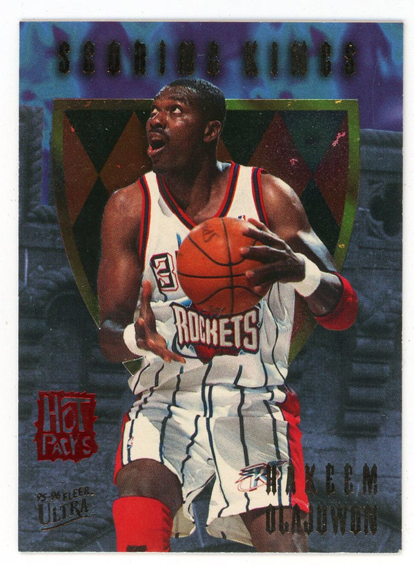 Hakeem Olajuwon 1996 Fleer Scoring Kings Hot Packs