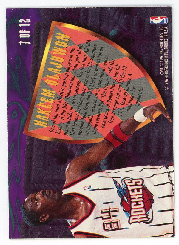 Hakeem Olajuwon 1996 Fleer Scoring Kings Hot Packs