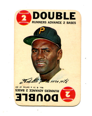 Roberto Clemente 1968 Topps Double Runners Advance Card