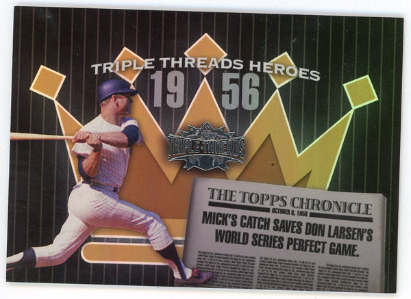 Mickey Mantle 2006 Topps Triple Thread Heroes #TTH56-MM10