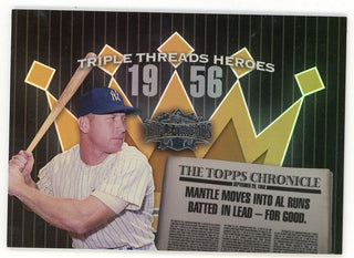 Mickey Mantle 2006 Topps Triple Thread Heroes #TTH56-MM8