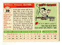 Bill Glynn 1955 Topps #39 Card