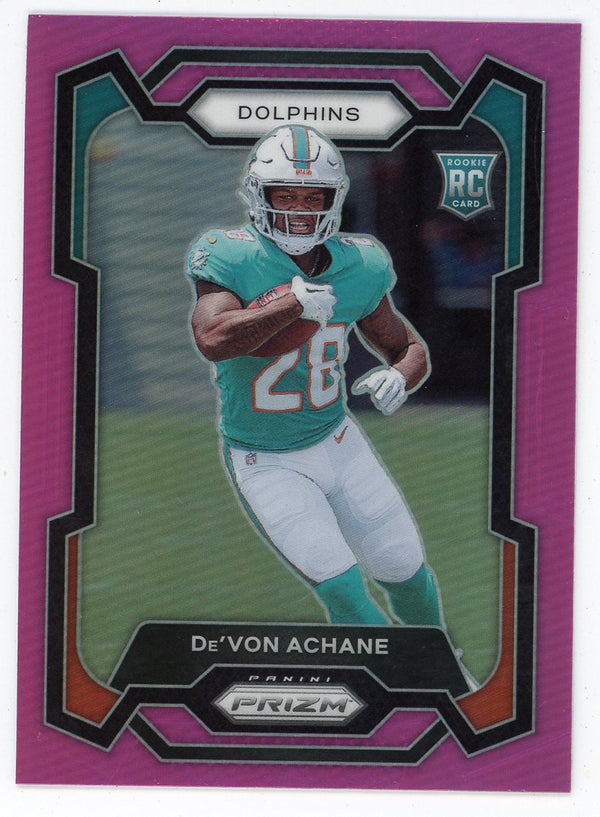 De'Von Achane 2023 Panini Prizm Rookie Card Pink #365