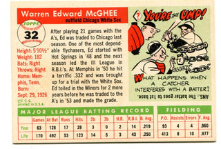 Ed McGhee 1955 Topps #32 Card