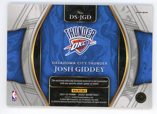 Josh Giddey 2021-22 Panini Select Draft Selections Patch Relic #DS-JGD