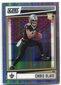 Chris Olave 2022 Panini Chronicles Score Silver Prizm Rookie Card