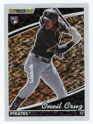 Oneil Cruz 2022 Topps Black and Gold Sparkle #BG-20 Card