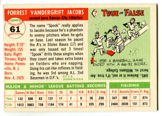 Spook Jacobs 1955 Topps #61 Card