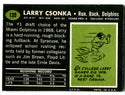 Larry Csonka 1969 Topps #120 Card