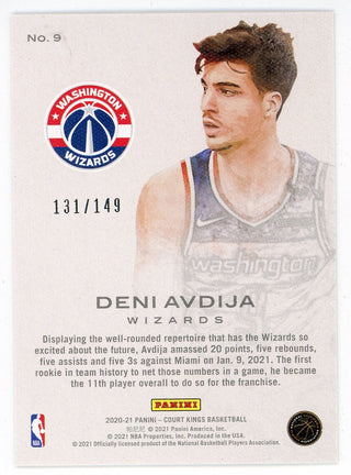 Deni Avdija 2020 Panini Court Kings Rookie Card #9